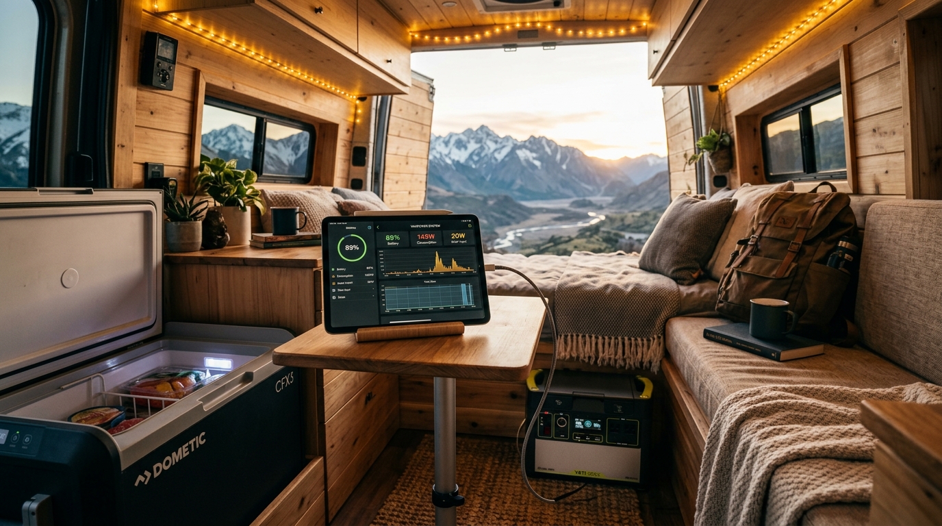 Installation électrique et mesure d'autonomie en van aménagé